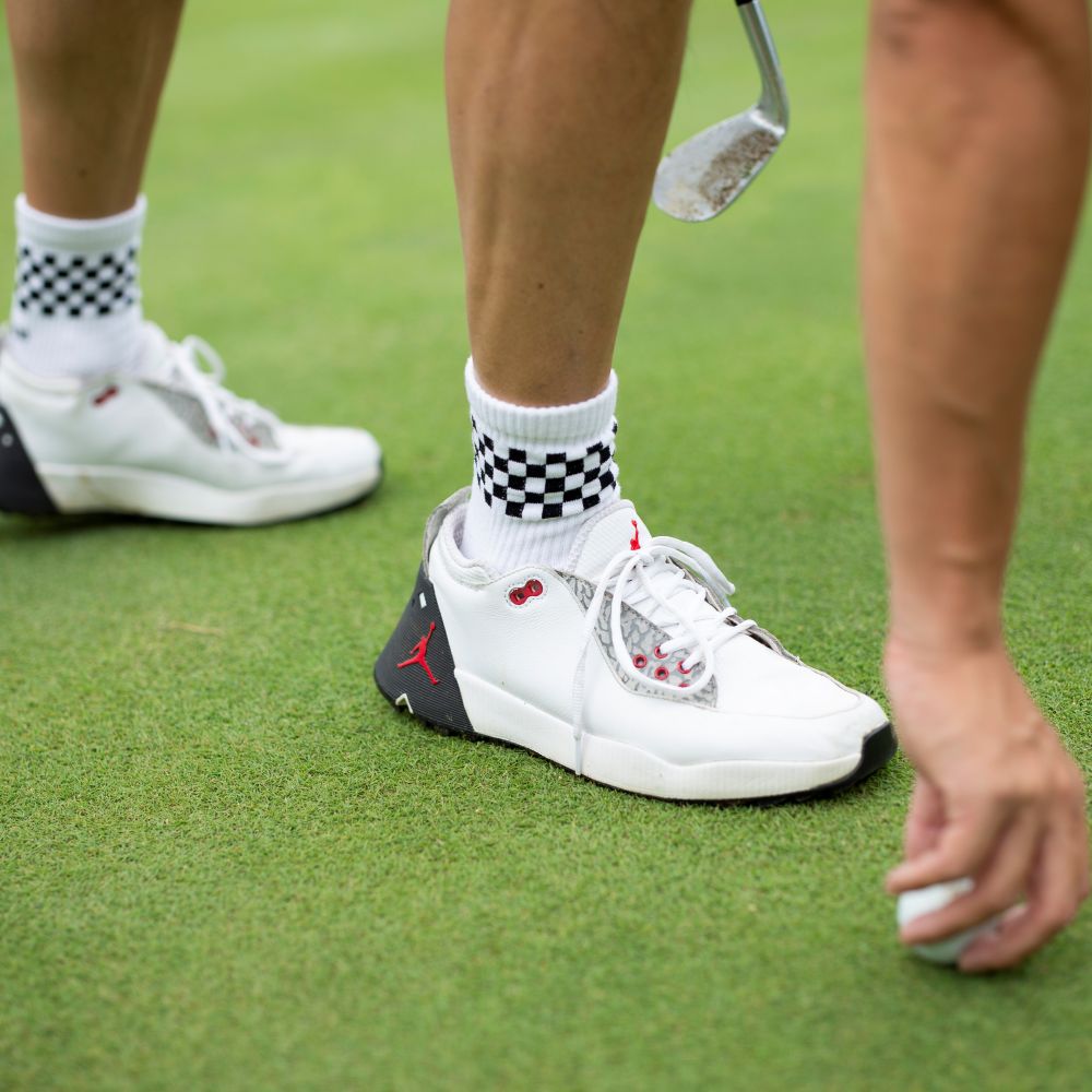 UNBIND】NANO Anti-slip チェッカー柄 ゴルフソックス